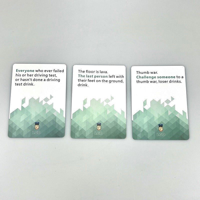 English Let's Get Trunk Party Board Games Card